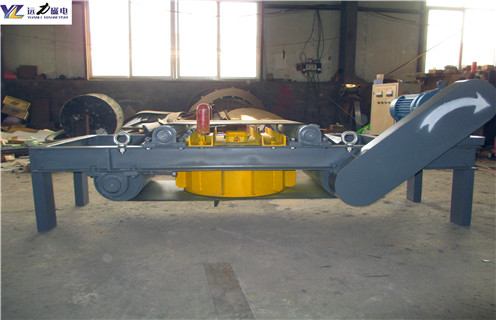 電磁自卸式除鐵器，電磁自卸式除鐵器技術(shù)參數(shù)電流_電磁自卸式除鐵器技術(shù)參數(shù)廠家配件_型號(hào)及工作視頻