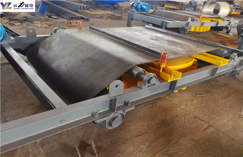 自卸式皮帶電磁除鐵器，自卸式皮帶電磁除鐵器電流_自卸式皮帶電磁除鐵器廠家配件_型號及工作視頻 