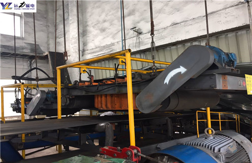 電磁自卸式除鐵器，濟南電磁自卸式除鐵器圖片_濟南電磁自卸式除鐵器圖片加多少號油_選型