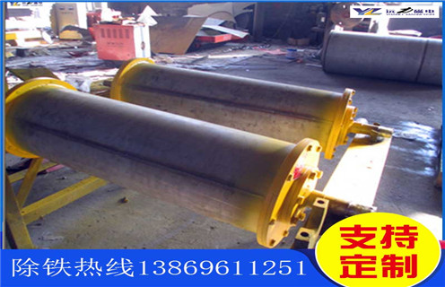 永磁滾筒除鐵器，湖南永磁滾筒除鐵器_河南永磁滾筒多少錢一臺，湖南永磁滾筒除鐵器磁塊安裝內(nèi)部結(jié)構(gòu)圖 